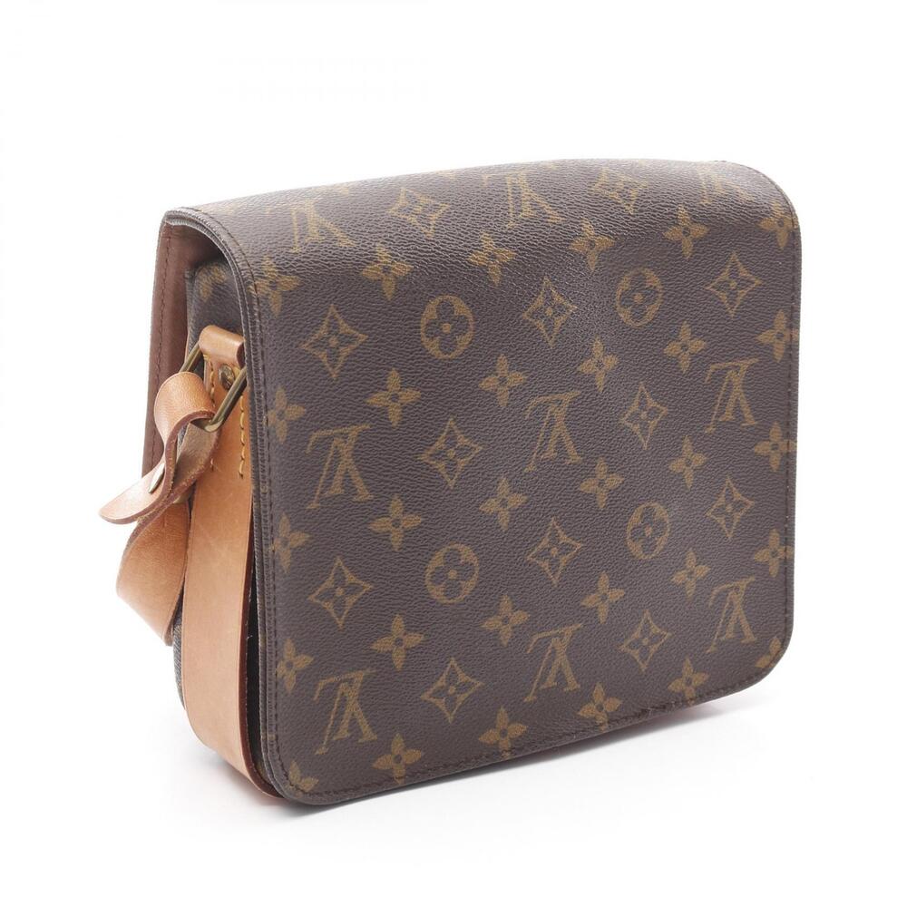 Louis Vuitton Cartouchiere Shoulder Bag Canvas Leather Monogram Brown - Picture 2 of 11